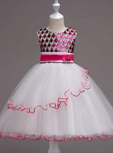 Sequin Sleeveless Princess Dress Girls Clothes