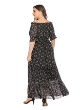 Summer Floral Ruffle Plus Size Dress