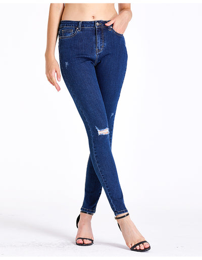 Slim-fit Elastic Pencil Pants Jeans