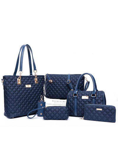 6pcs Patchwork Composite Bag Female Shoulder Bag 