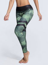 Army Green Stripe Quick Dry Pants Elastic 