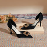 Pointed Shallow High Heel Shoes