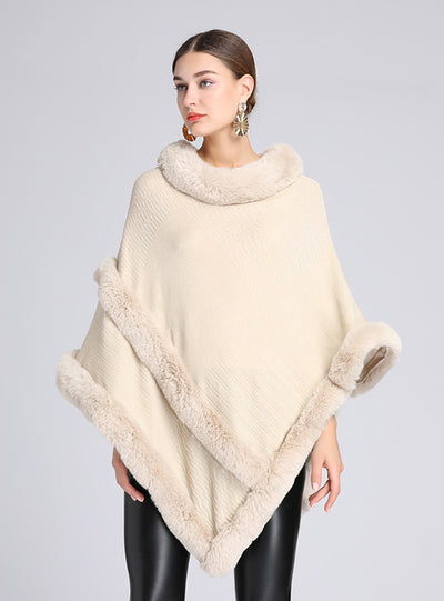 Cape Women's Pullover Cape Bat Sleeve Sweater