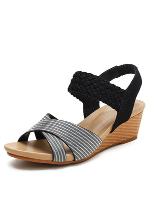 Woven Wedges Summer Roman Sandals
