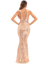 Backless Retro Sequined Dress