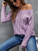 Women Long Sleeve Thin Sweater
