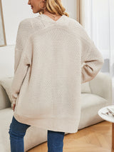 Long Cardigan Twist Pocket Sweater Jacket