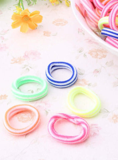 1 pack=80 pcs Newly Style Good Elastic Children Hair 