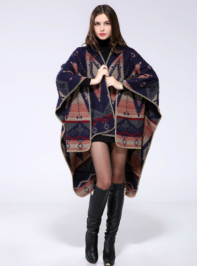 Geometric Diamond Cashmere Shawl