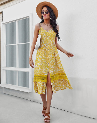 Summer Bohemian Stitching Dress