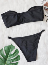 Metal Accessory Hollow Swimsuit