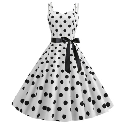 Strap 50S Retro Polka Dot Dress