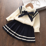 New Kids Knitted Sweet Outfit Children Clothes Suit