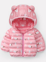 Baby Girls Hooded Down Jackets For Kids Coats