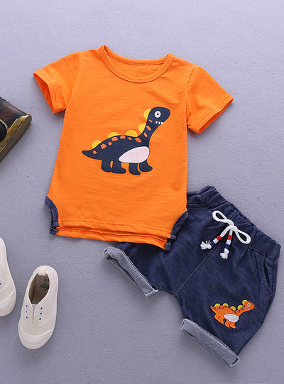 Short Sleeve Tracksuit For Boys Sport Suits Animal