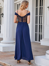 Sexy V-neck Backless Split Dress