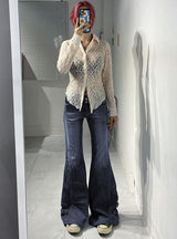 Women High Waist Jeans Pant