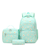 Printed Backpack Water-repellent Daisy Bag Set