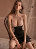 Sexy Ice Silk Lace Backless Strap Pajamas