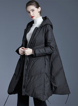 Large Hooded White Duck Down Long Coat