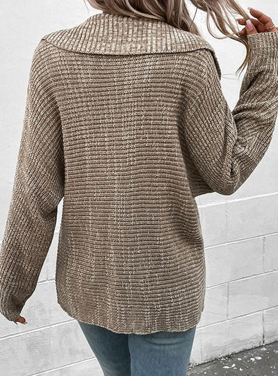 Pullover Sweater Retro Turtleneck Sweater