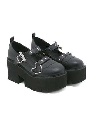 Little Bat Elf Thick-soled Muffin Sole Shoes
