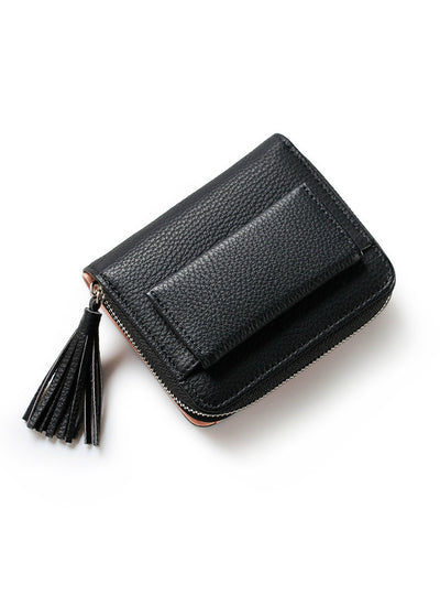 Short Tassel Women's Wallets Lady Mini Purse 