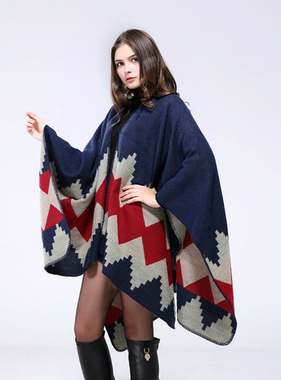 Thickened And Lengthened Cape Shawl Scarf