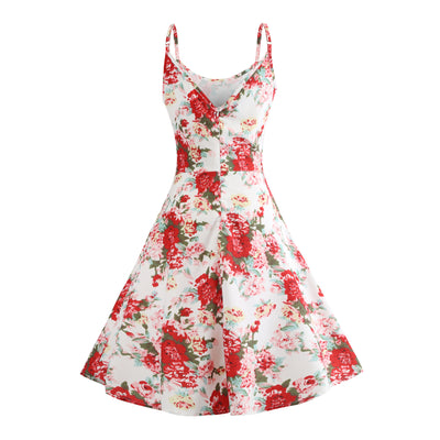 Women Adjustable Sling Slim Dress