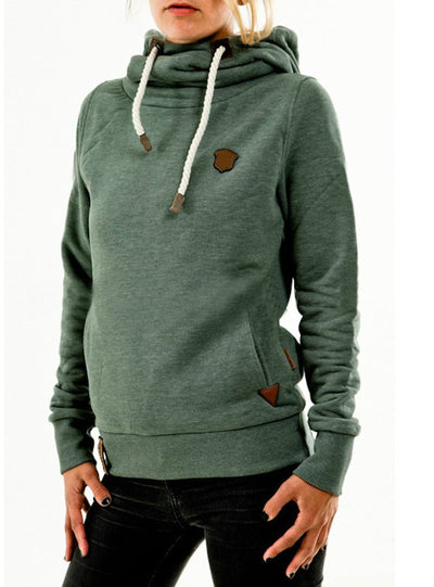 Hoodies Female Warm Hooded Sweatshirt Long Sleeve 