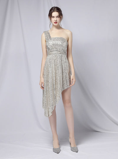 Sexy One Shoulder Sleeveless Dress