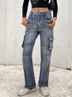 High Waist Slim Casual Jeans