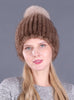 Mink Wool Woven Thickened Warm Ear Mink Hat