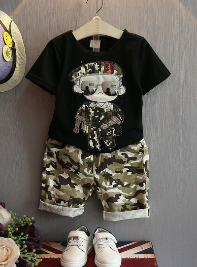Sets Kids 2pcs Short Sleeves T-Shirt Toddler Suits 