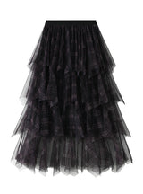 Women Irregular Gauze Cake Skirt