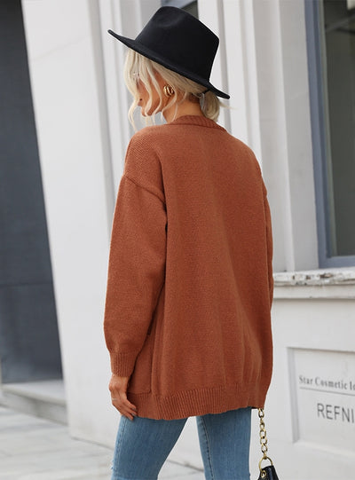 Cowhorn Sweater Cardigan Coat