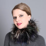 Women Fox Fur Scarf Female Winter