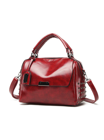 PU Soft Handle Handbag Shoulder Bag