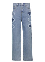 Loose Solid Color High Waist Jeans