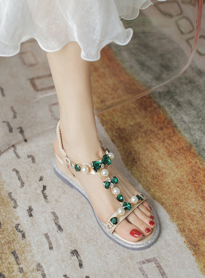Rhinestone Leisure Beach Sandals