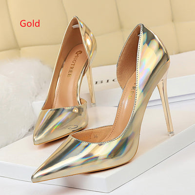 Women's Shallow Pointed Side Hollow Shoes