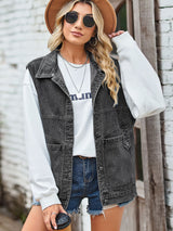 Loose Denim Casual Vest