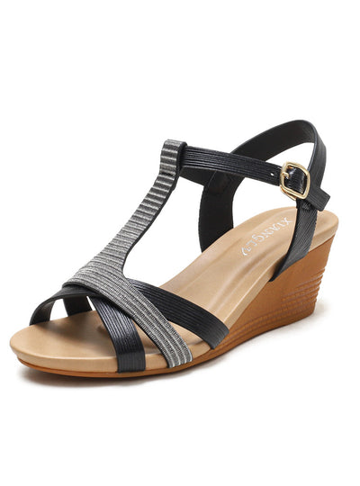 Bohemian Retro Slope Gladiator Sandals