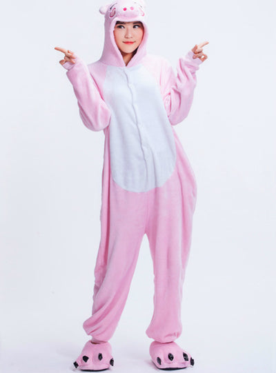 Zodiac Powder Pig Cartoon Animal Conjoined Pajamas