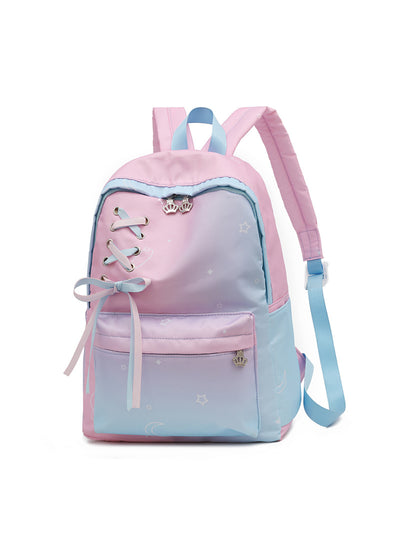 Gradient Cute Large-capacity Backpack