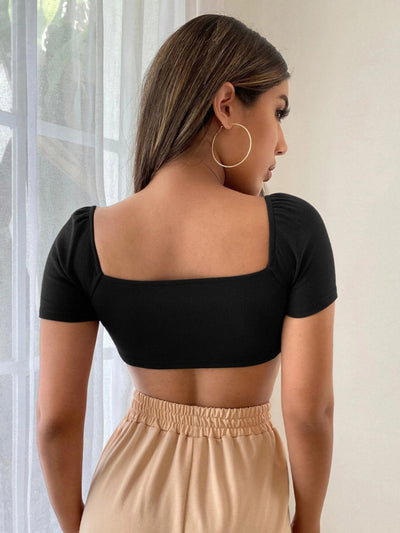 Fashion Slim Knit Top T-shirt