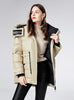 White Loose Thickened Hooded Coat