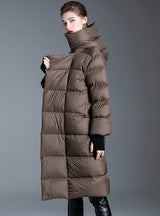 Knee Thickening Winter Hooded Down Jacket