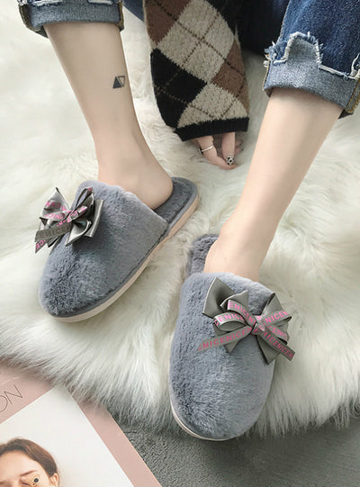 Women Home Slippers Winter Warm Shoes 
