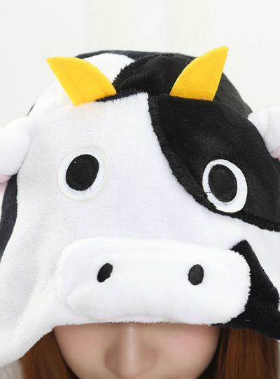 Cow Costume Pajamas Sleepwear Onesie Autumn and Winter 